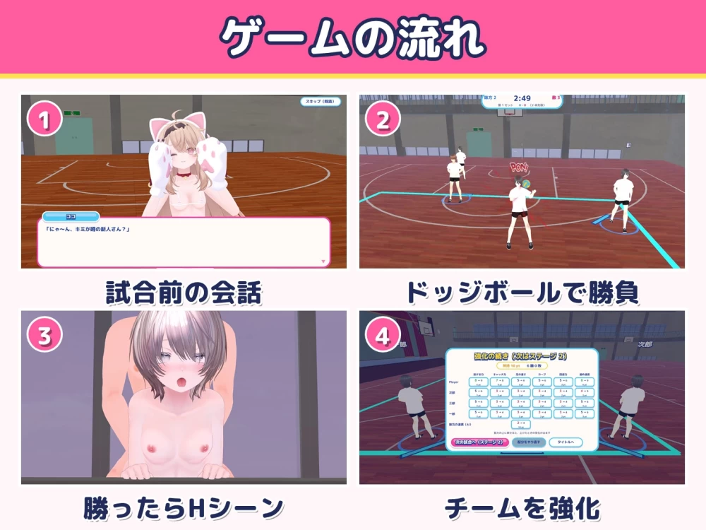 [PC/全CG/3D/后宫/生肉/动态] 心跳♡女生闪避球！ [1+230M][百度盘]