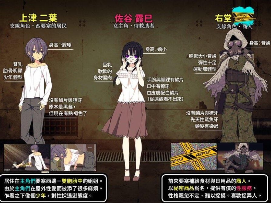 PC+安卓【末日同居调教SLG官中+存档】佐谷霞巳不能没有你v1.0 [1+1.3G][百度盘]