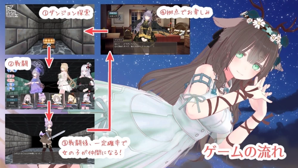 [PC 更新RPG/后宫/3D动态] 蜜宵的眷属 蜜宵のファミリア v1.06 AI汉化 [1+4.4g][百度盘]