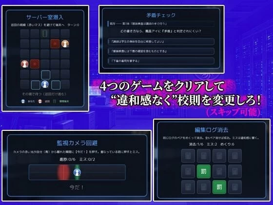 [RPG/PC]学校规则改变 用改写的作弊权限让JK明白过来 AI汉化 [3+754M][百度盘]