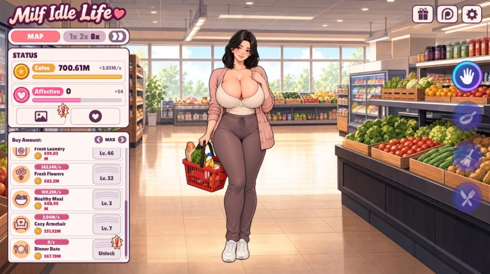 PC+安卓/SLG  熟女放置生活 / Milf Idle Life  v0.10 官方中文版 [2+896M][百度盘]